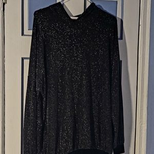 Black Glittered Sweatshirt